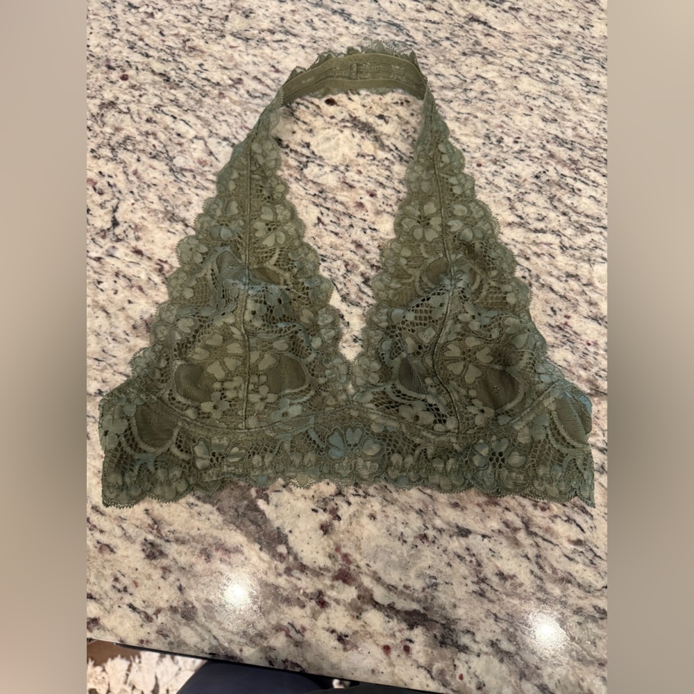 Free People free with any bundle Lace Halter Bralette - Picture 2 of 3